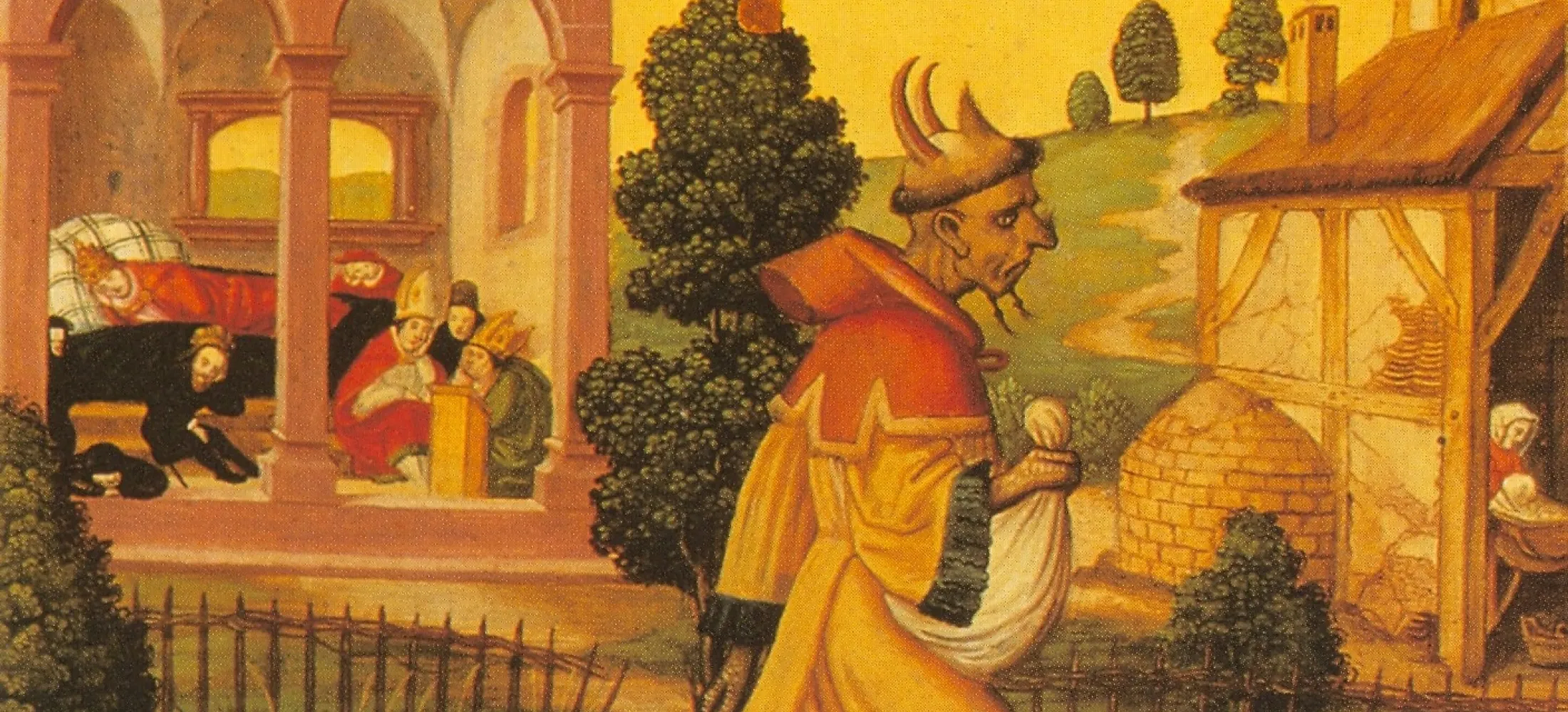 Heinrich Füllmaurer, L'ennemi semant l'ivraie (détail), vers 1540