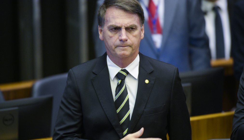 Le président brésilien, Jair Bolsonaro, au Congrès national le 6 novembre 2018, pour la commémoration des 30 ans de la Constitution. / CC (by) Pedro França/ Agência Senado, via wiki