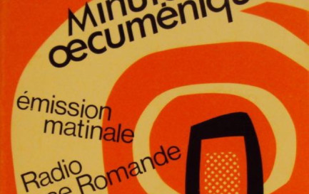 Couverture du livre &quot;La minute oecuménique&quot;, publiée en 1964, une compilation de chroniques radiodiffusés par Georges Juvet, Philippe Zeissig, Henri Künzler et André Babel. / ©DR